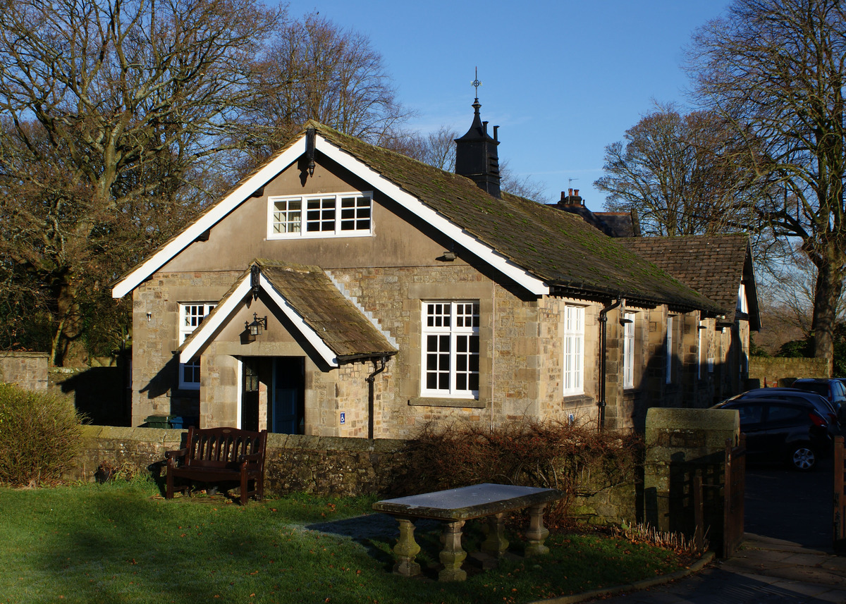 Ribchester Village Hall from St Wilfrid's Churchyard